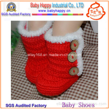 Hand-Making Cotton Yarn Fabric Newborn Baby Crochet Booties